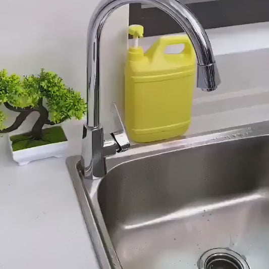 "Effortless Dish Cleaning Set with Soap Dispensing Sponge Holder"