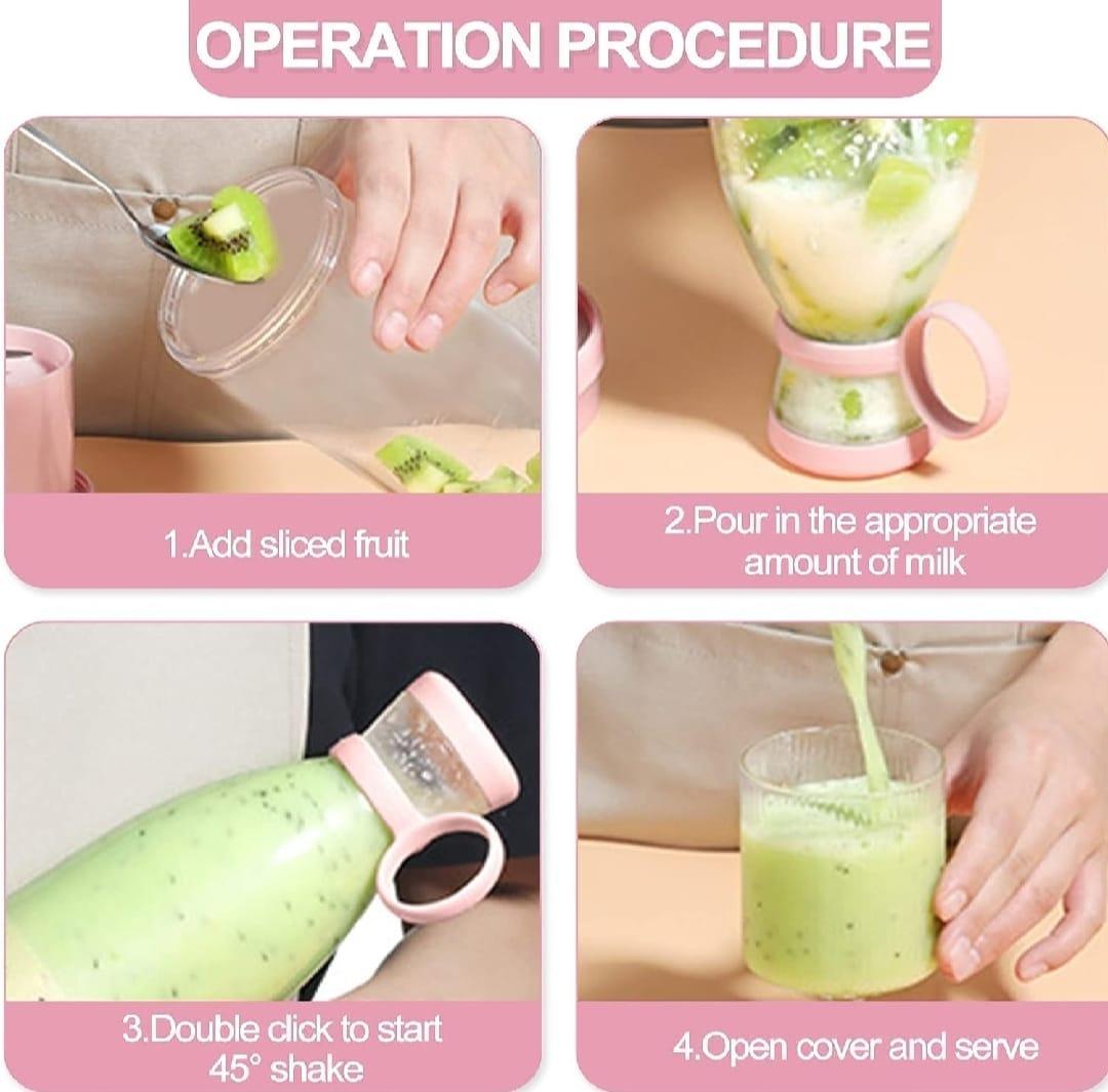 Portable Fresh Juice Bottle - Blend Anywhere, Anytime!